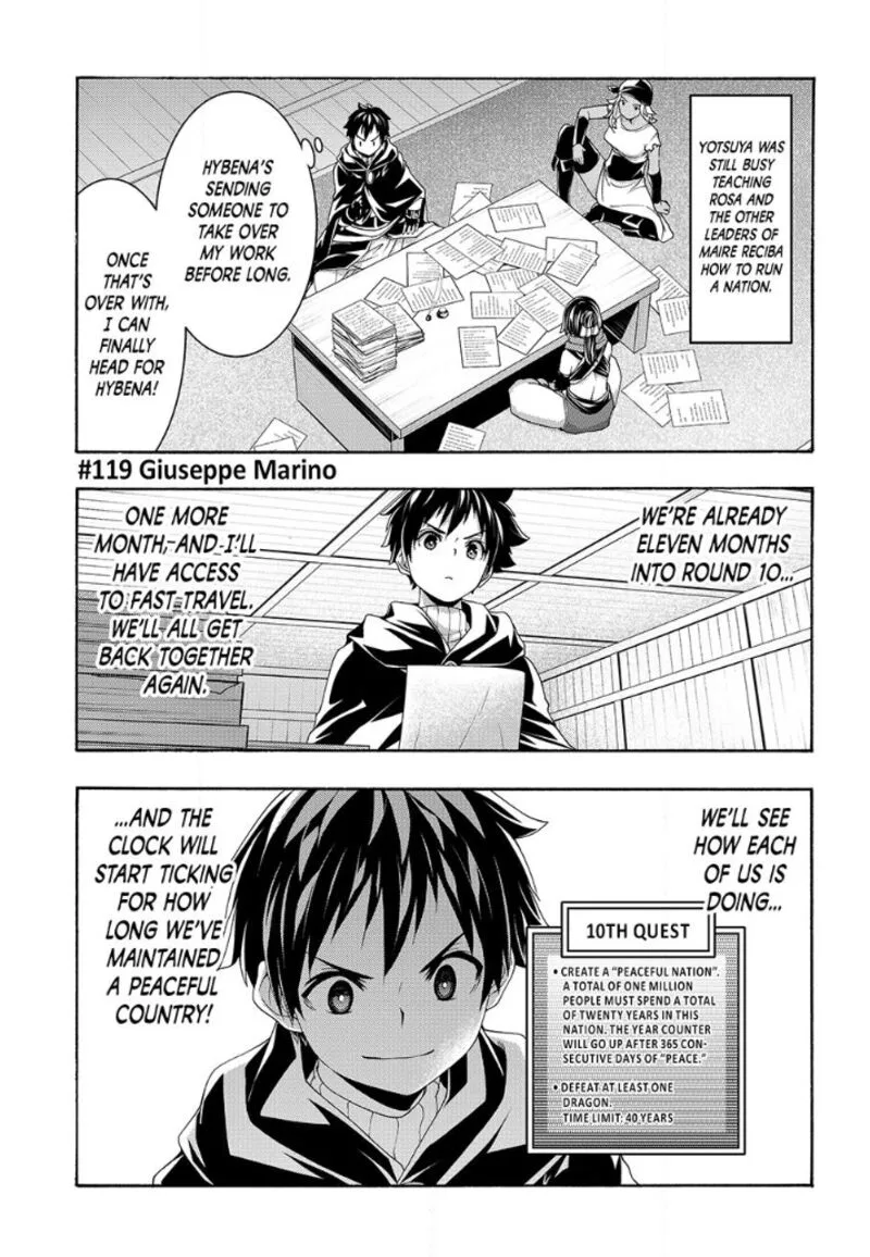 100-man no Inochi no Ue ni Ore wa Tatte Iru Chapter 119 page 1