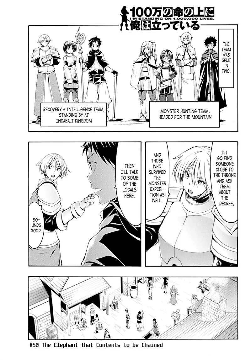 100-man no Inochi no Ue ni Ore wa Tatte Iru Chapter 50 page 1