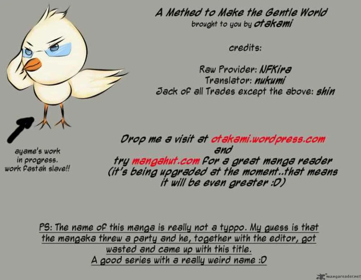 A Method to Make the World Gentle Chapter 1 page 1