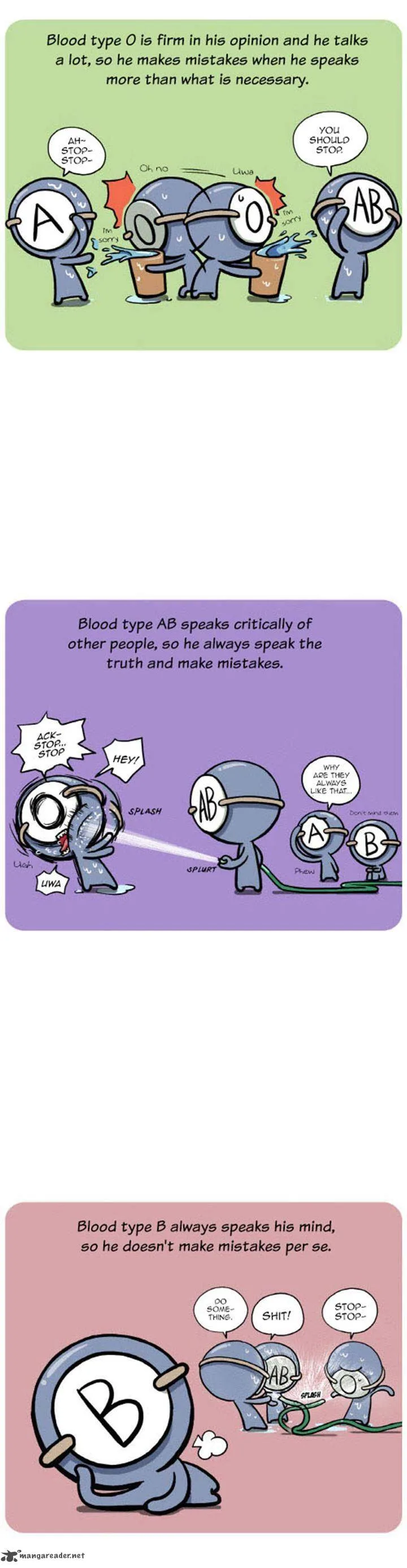 A Simple Thinking About Blood Types Chapter 13 page 6