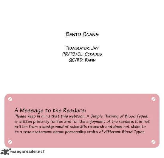 A Simple Thinking About Blood Types Chapter 14 page 7
