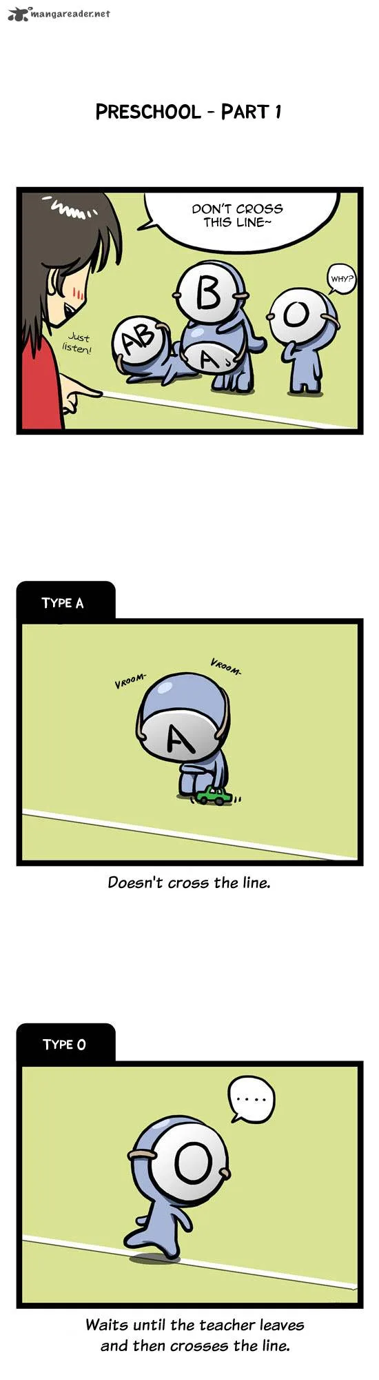 A Simple Thinking About Blood Types Chapter 3 page 2