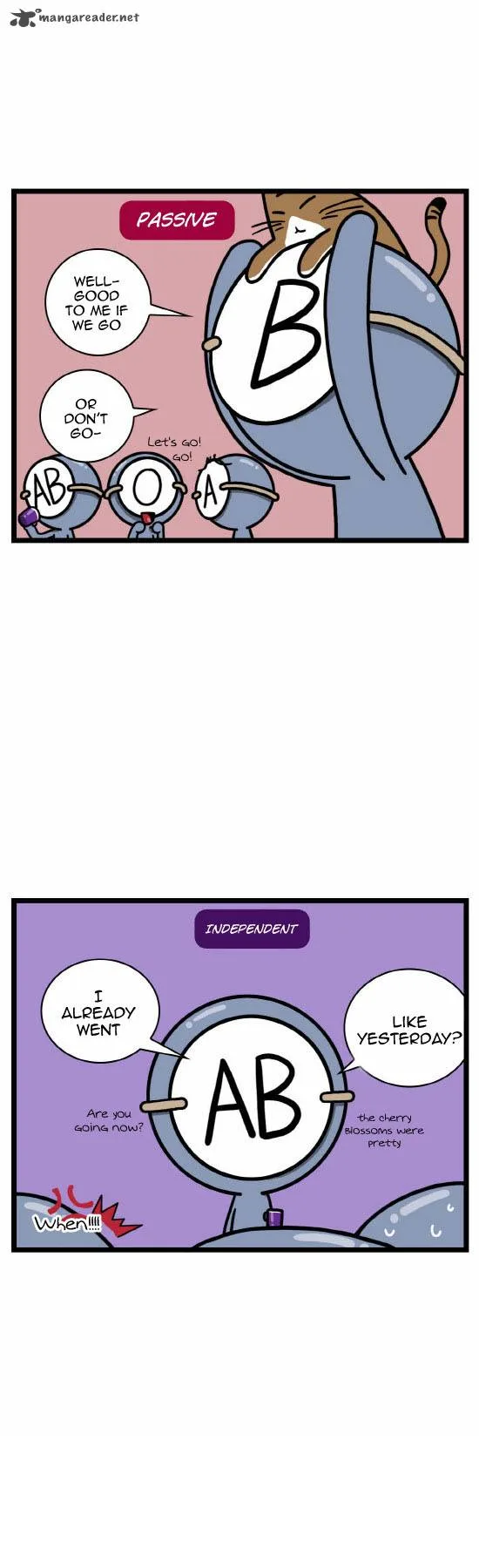 A Simple Thinking About Blood Types Chapter 4 page 3