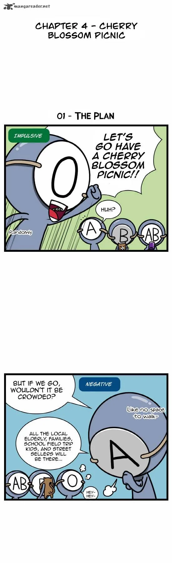 A Simple Thinking About Blood Types Chapter 4 page 2