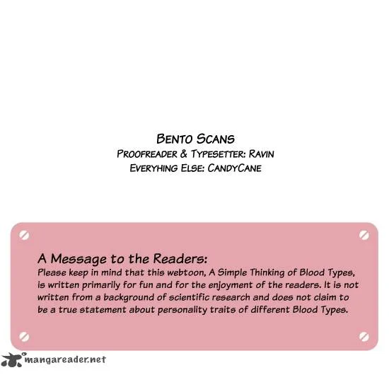 A Simple Thinking About Blood Types Chapter 4 page 8