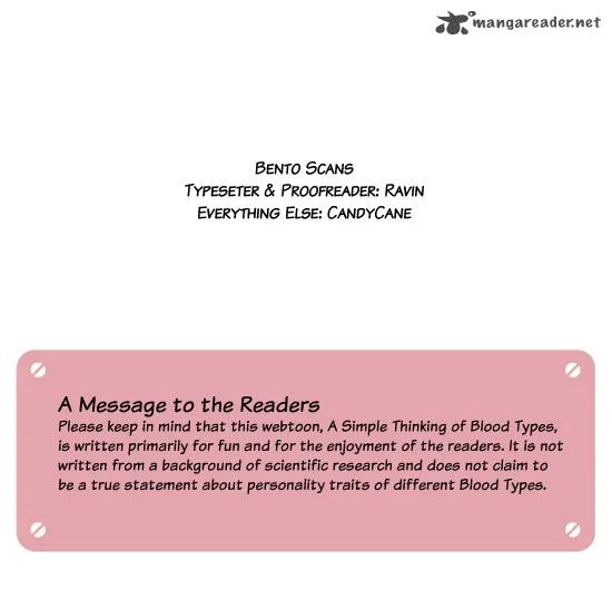 A Simple Thinking About Blood Types Chapter 5 page 8