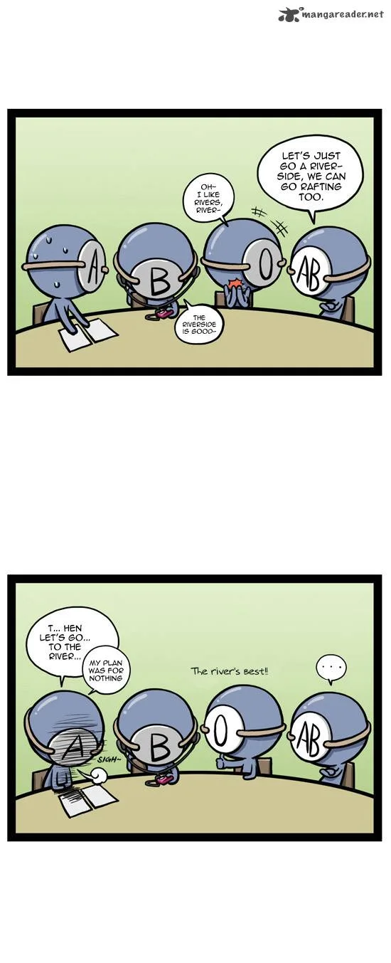 A Simple Thinking About Blood Types Chapter 5 page 6