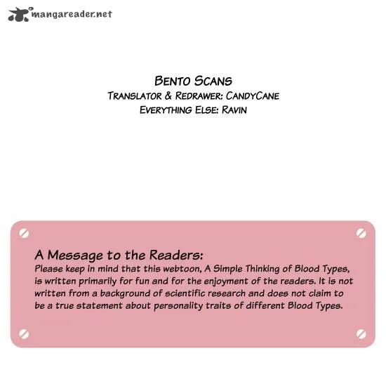 A Simple Thinking About Blood Types Chapter 6 page 7