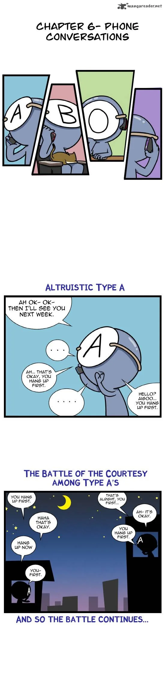 A Simple Thinking About Blood Types Chapter 6 page 2