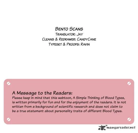 A Simple Thinking About Blood Types Chapter 7 page 6
