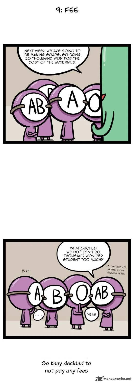 A Simple Thinking About Blood Types Chapter 9 page 2