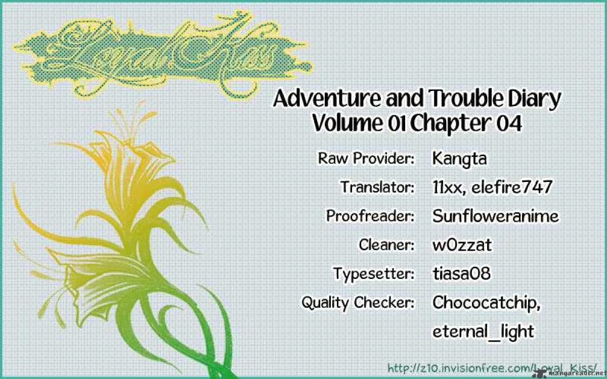 Adventure and Trouble Diary Chapter 4 page 1