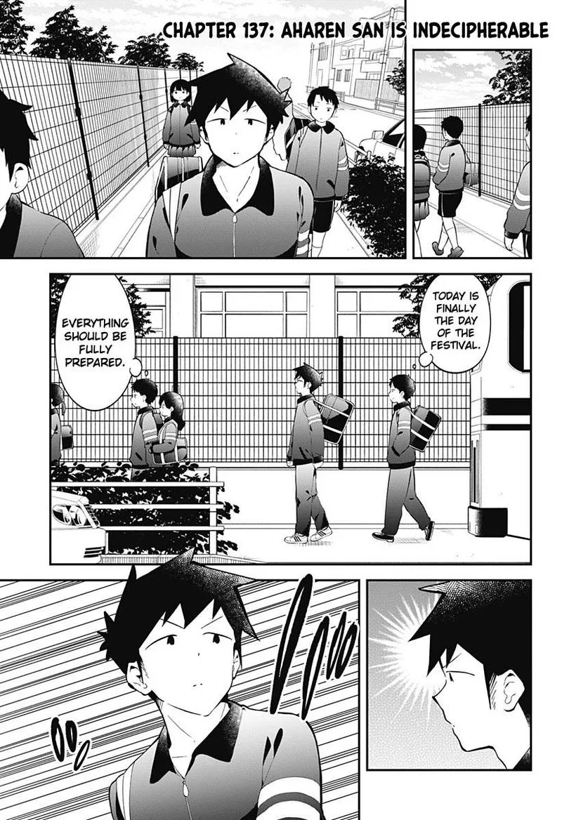 Aharen-san wa Hakarenai Chapter 137 page 1