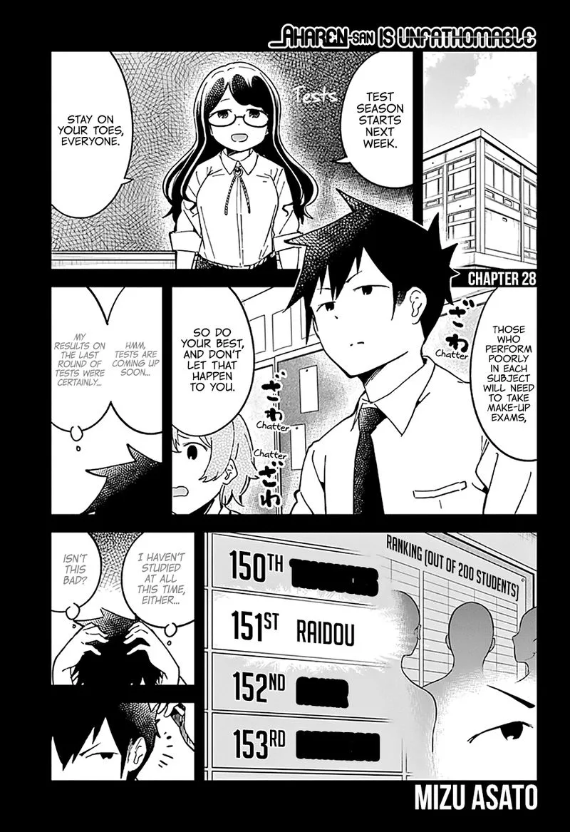 Aharen-san wa Hakarenai Chapter 28 page 3