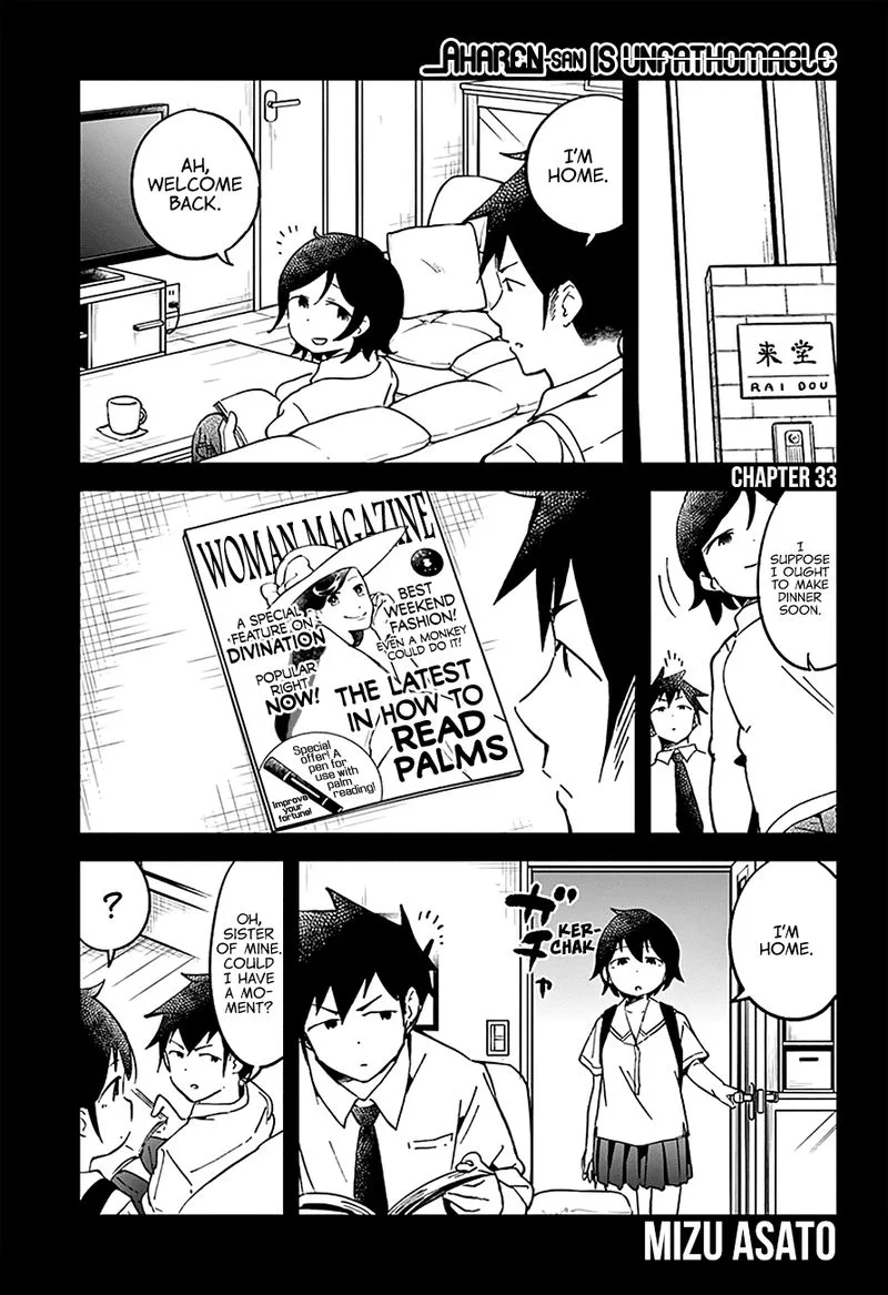 Aharen-san wa Hakarenai Chapter 33 page 2