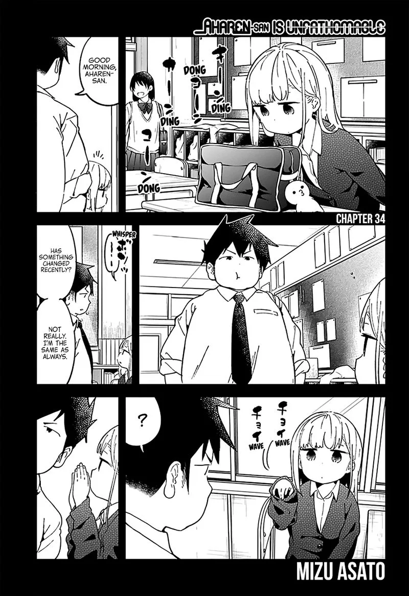 Aharen-san wa Hakarenai Chapter 34 page 2