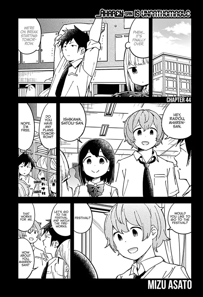 Aharen-san wa Hakarenai Chapter 44 page 2