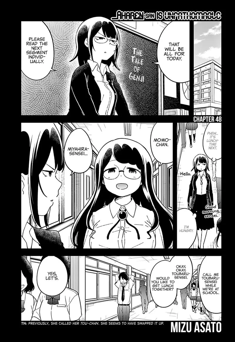 Aharen-san wa Hakarenai Chapter 48 page 2