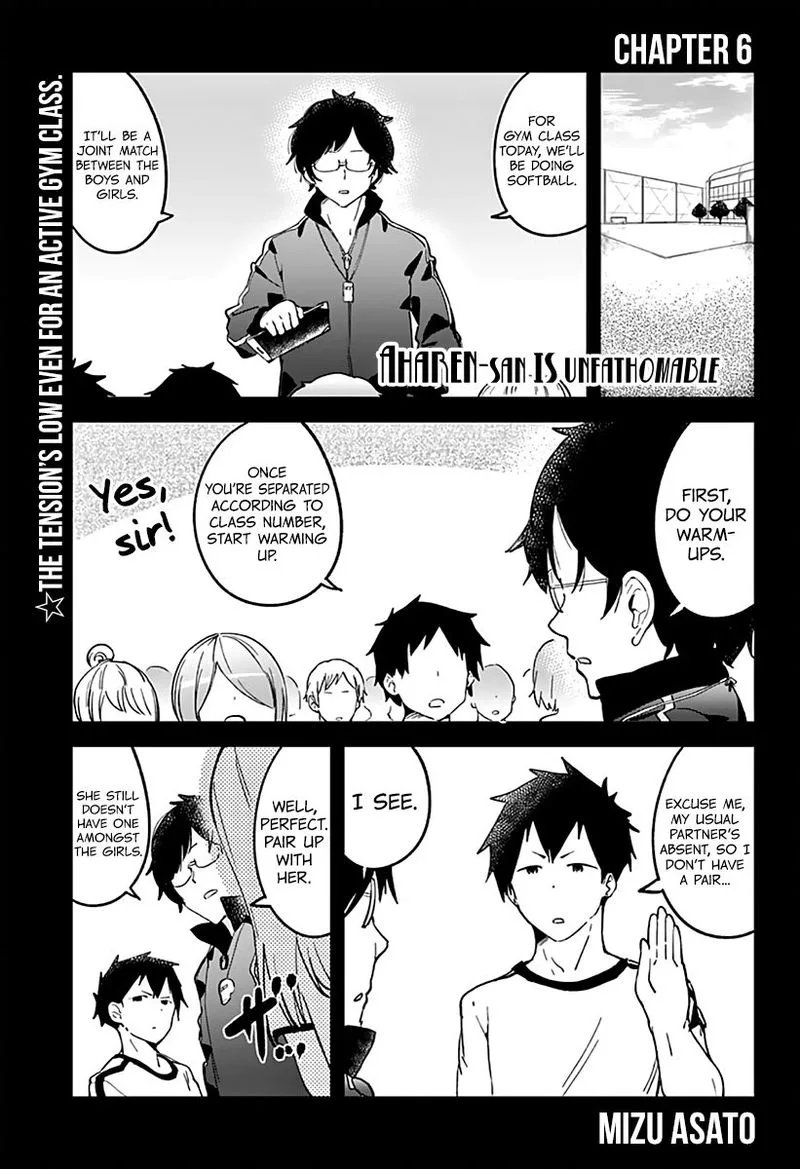 Aharen-san wa Hakarenai Chapter 6 page 1