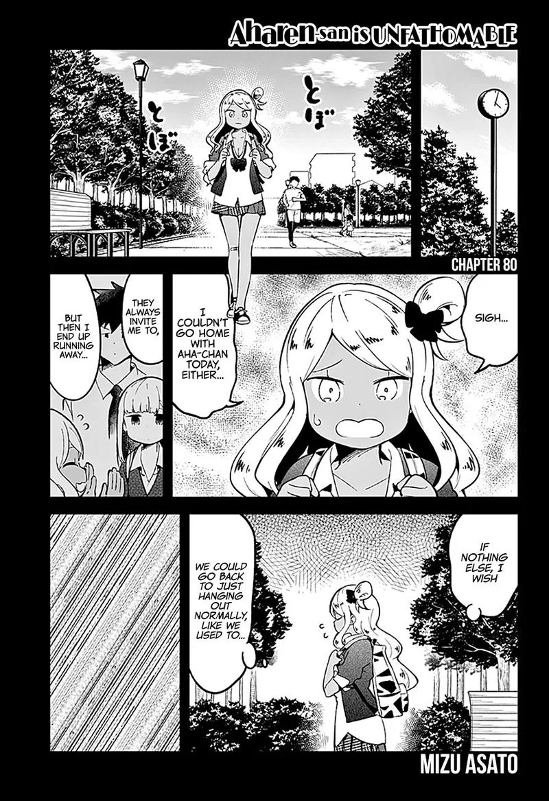 Aharen-san wa Hakarenai Chapter 80 page 1