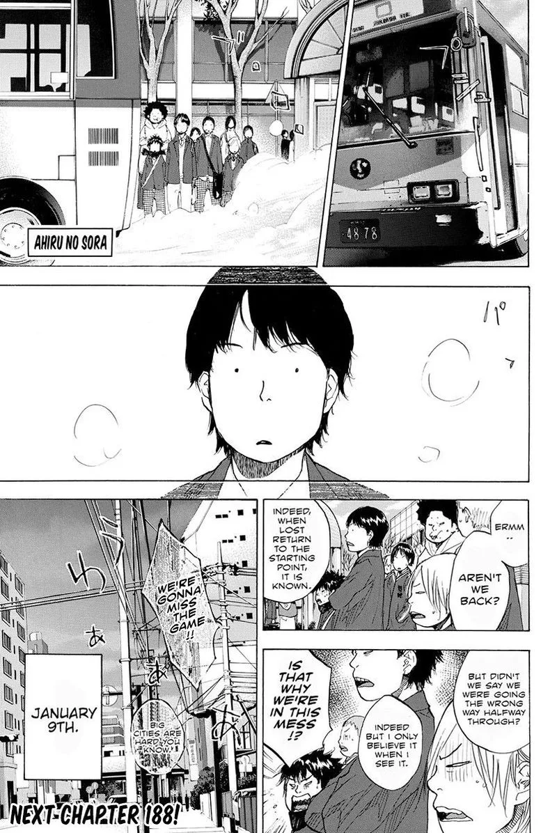 Ahiru no Sora Chapter 187 page 19