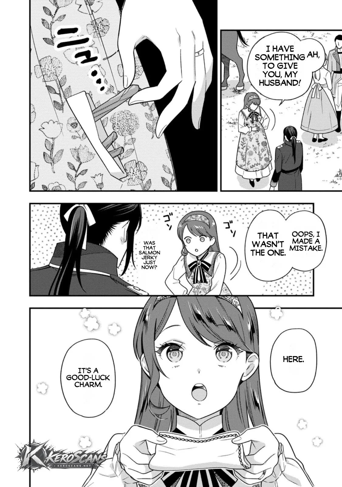 Aisanai to Iwaremashite mo ~Moto Maou no Hakushaku Reijou wa Kimajime Gunjin ni Ezuke wo Sarete Shiawase ni naru~ Chapter 34.1 page 4