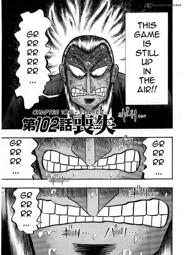Akagi Chapter 102 page 1