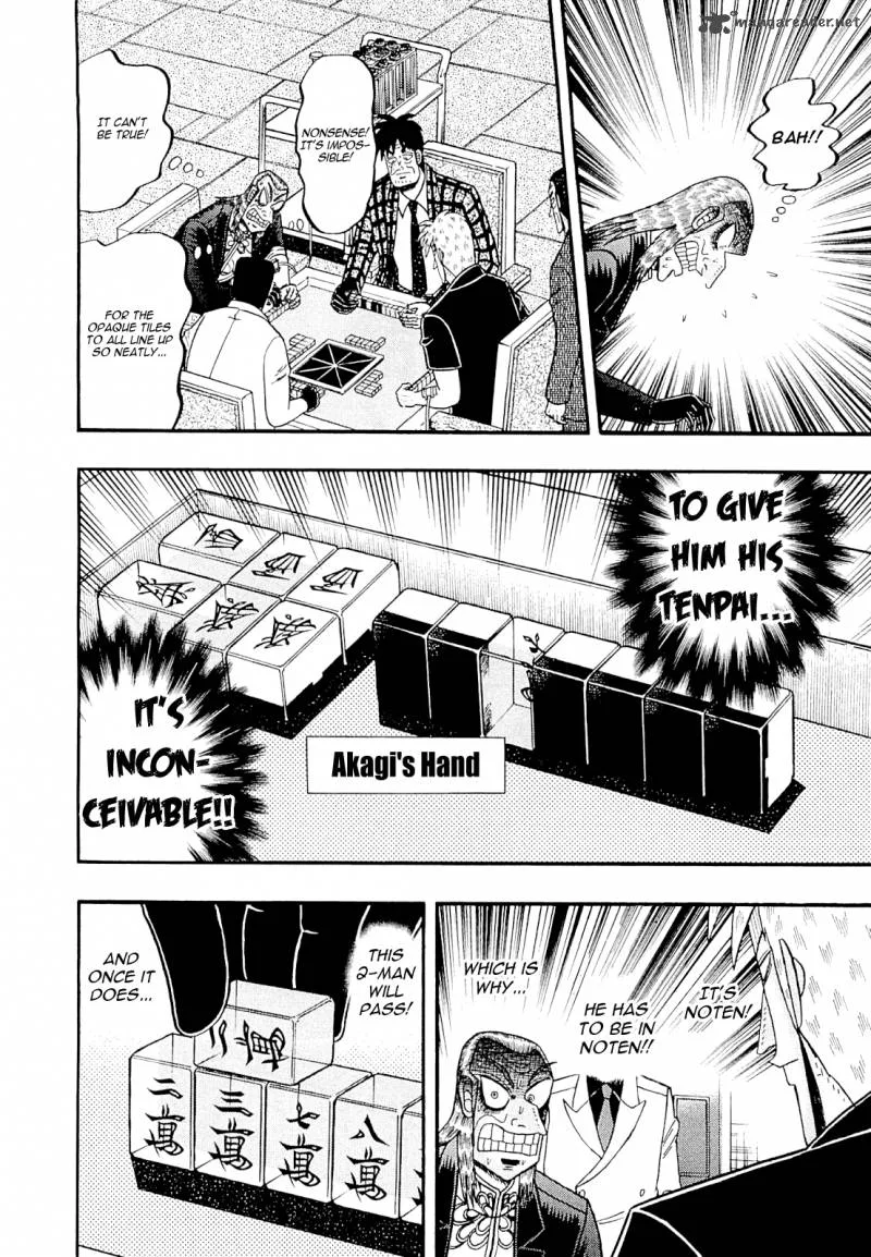 Akagi Chapter 222 page 14