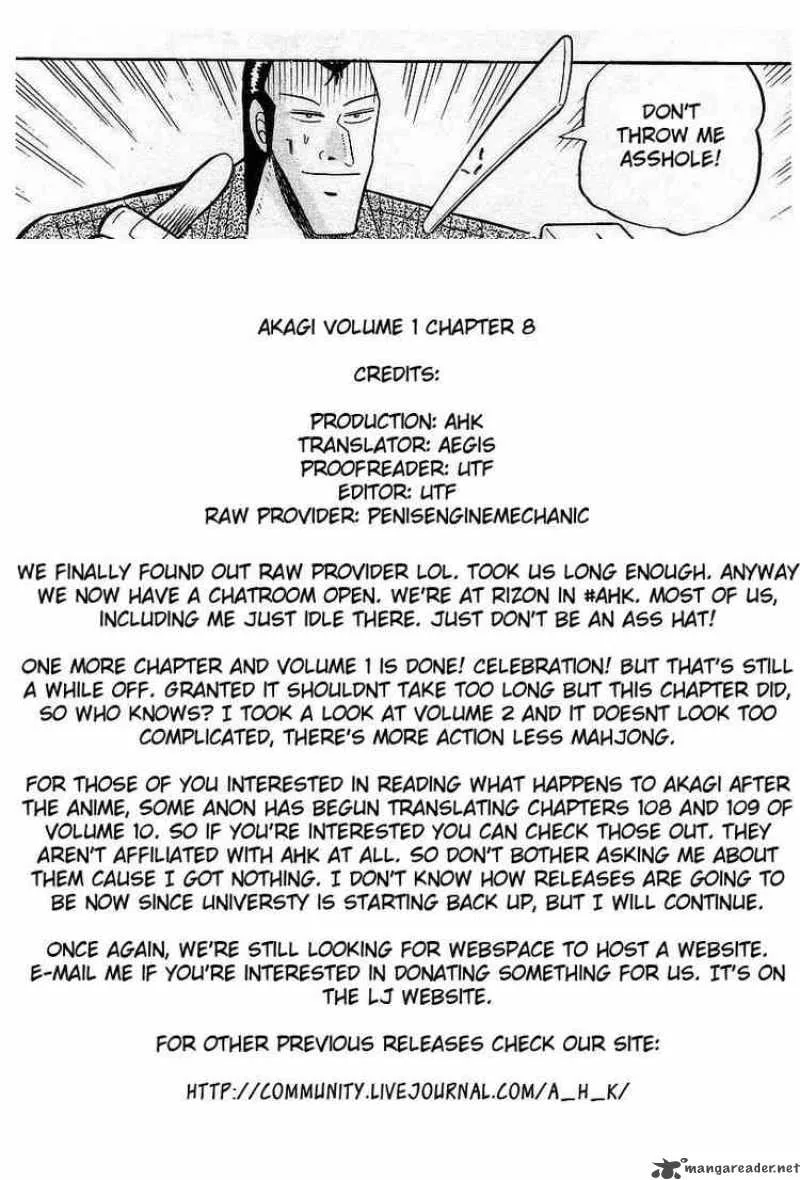 Akagi Chapter 8 page 23