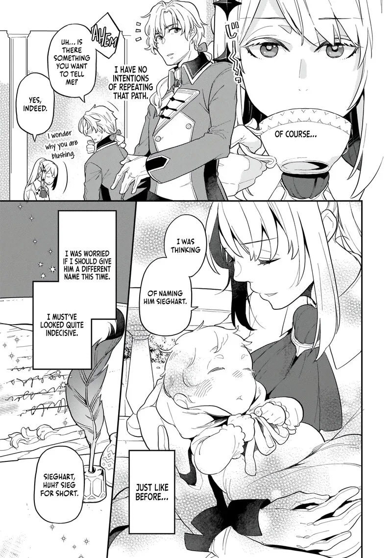 Akuyaku Ikka no Okugata, Shi ni Modori shite Kokoro wo Irekaeru. Chapter 1 page 14