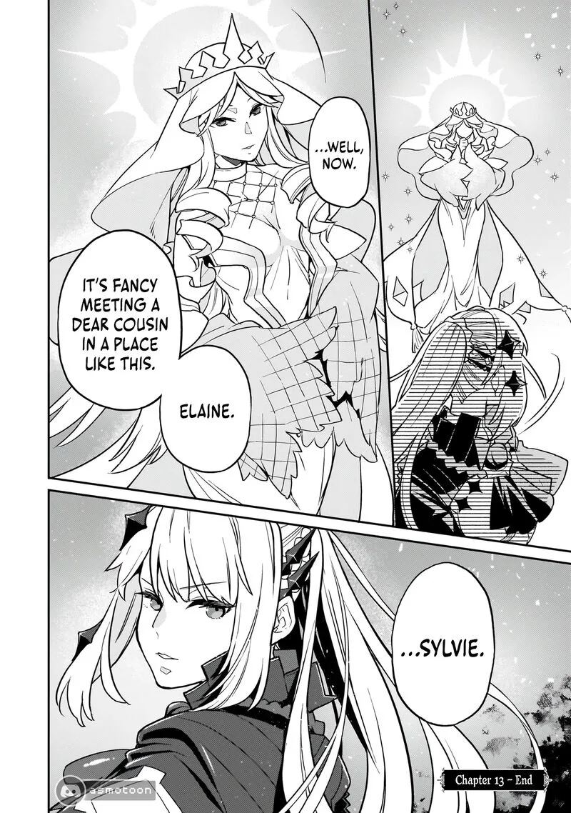 Akuyaku Ikka no Okugata, Shi ni Modori shite Kokoro wo Irekaeru. Chapter 13 page 34