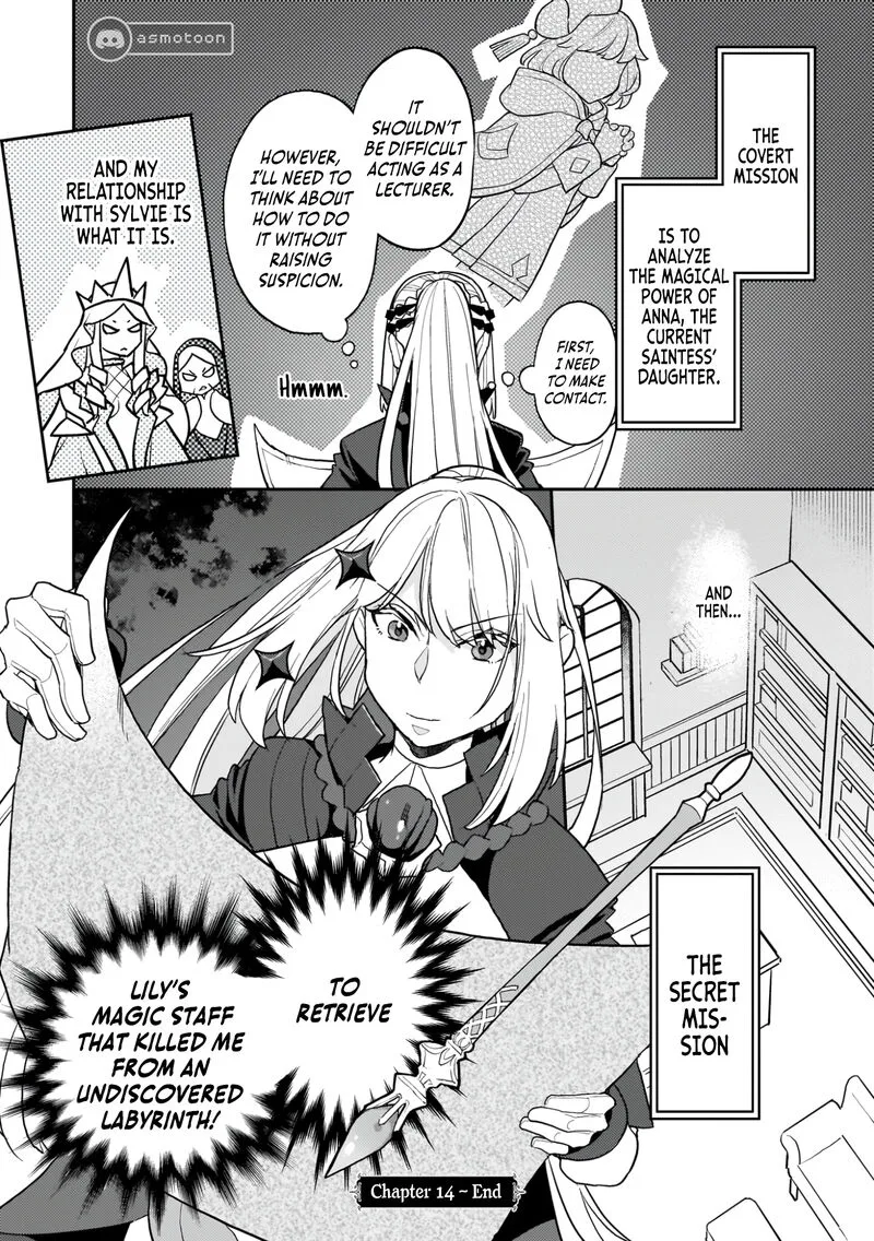 Akuyaku Ikka no Okugata, Shi ni Modori shite Kokoro wo Irekaeru. Chapter 14 page 28