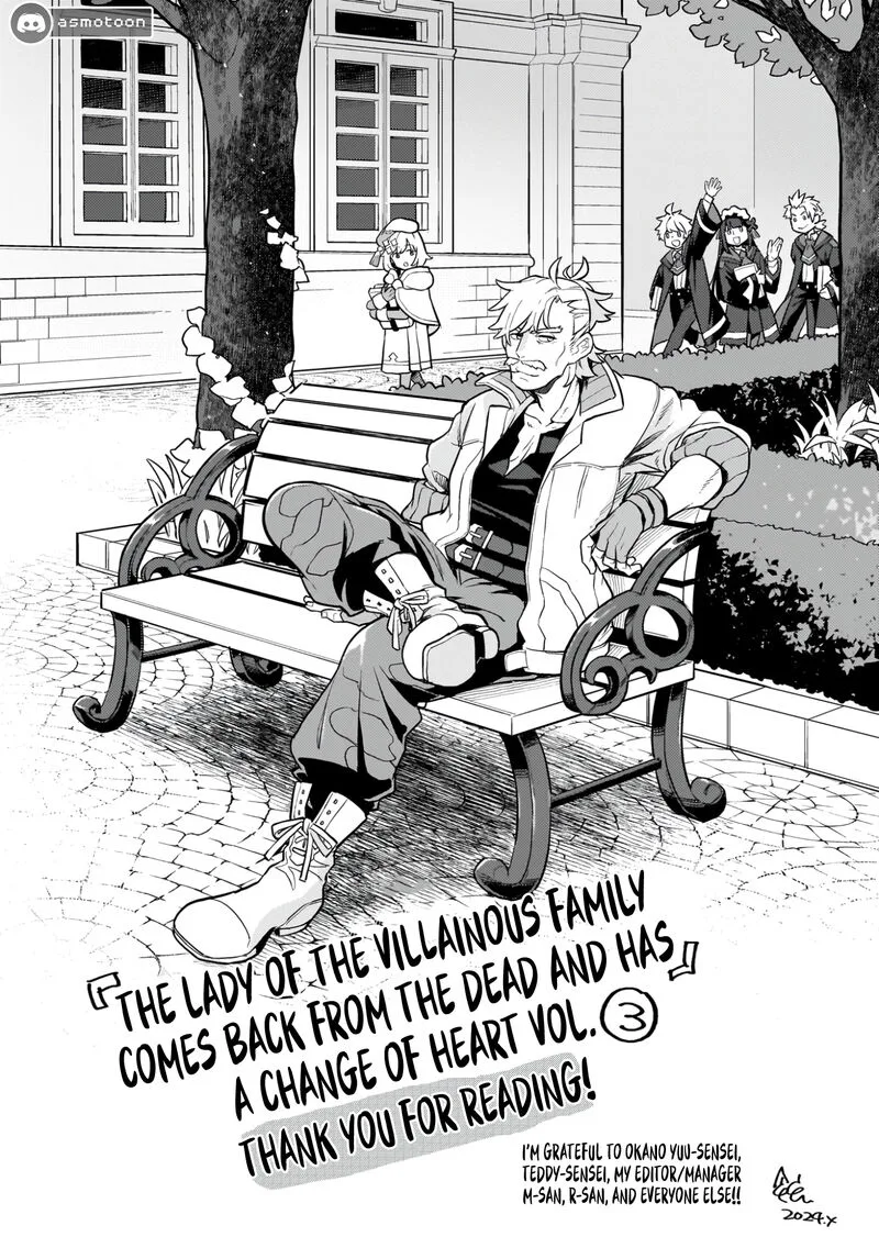 Akuyaku Ikka no Okugata, Shi ni Modori shite Kokoro wo Irekaeru. Chapter 19 page 28