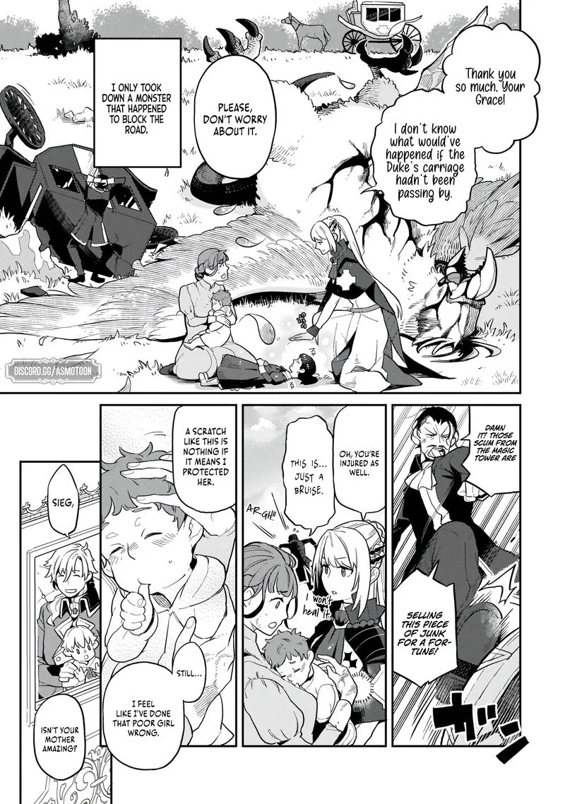 Akuyaku Ikka no Okugata, Shi ni Modori shite Kokoro wo Irekaeru. Chapter 2 page 6