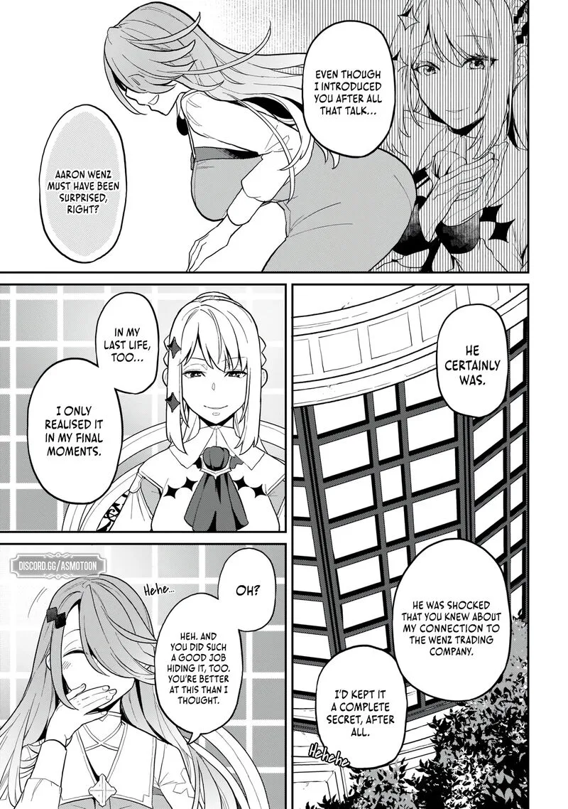 Akuyaku Ikka no Okugata, Shi ni Modori shite Kokoro wo Irekaeru. Chapter 4 page 14