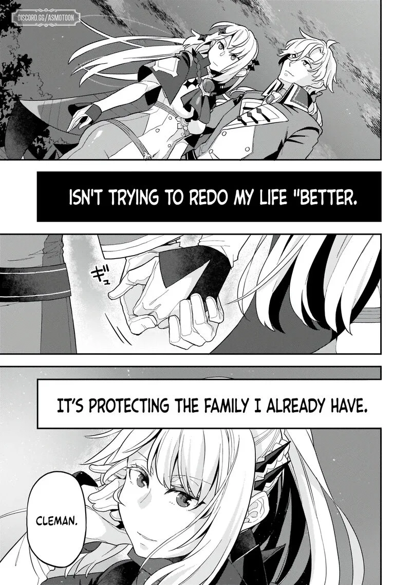 Akuyaku Ikka no Okugata, Shi ni Modori shite Kokoro wo Irekaeru. Chapter 7 page 32