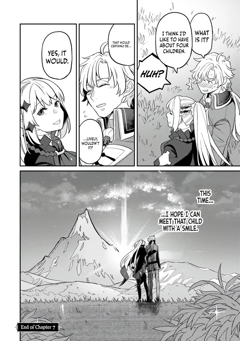 Akuyaku Ikka no Okugata, Shi ni Modori shite Kokoro wo Irekaeru. Chapter 7 page 33