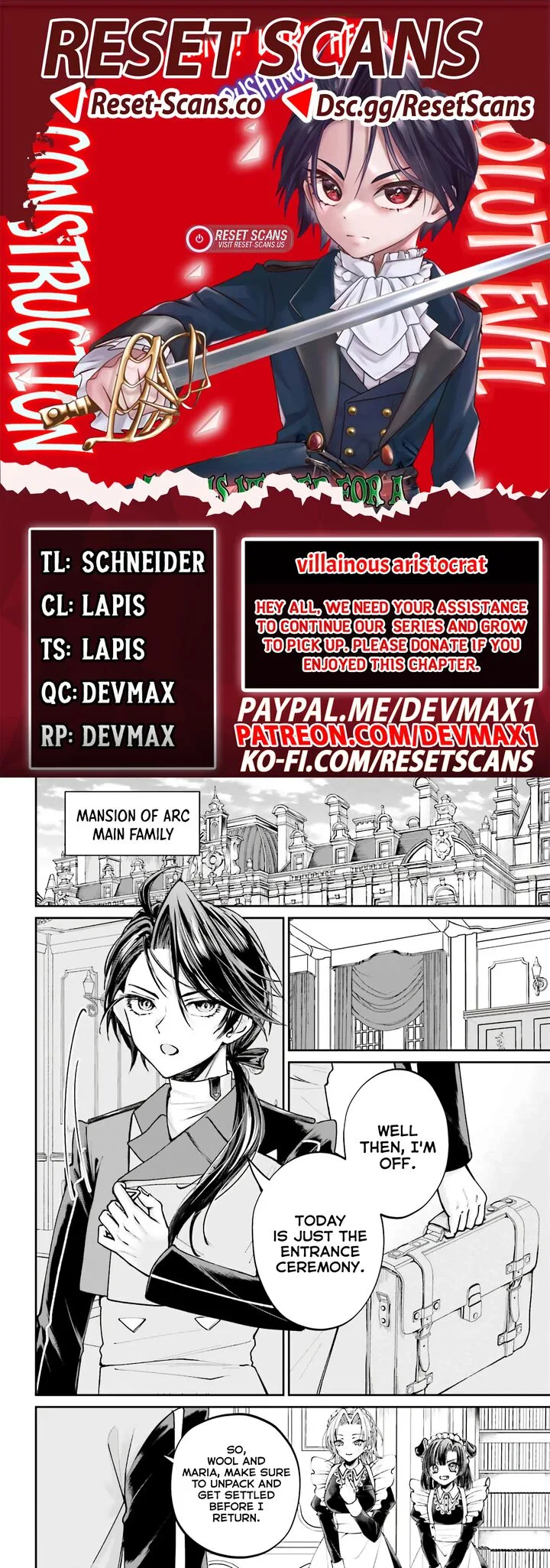 Akuyaku Kizoku to shite Hitsuyou na Sore Chapter 12 page 2