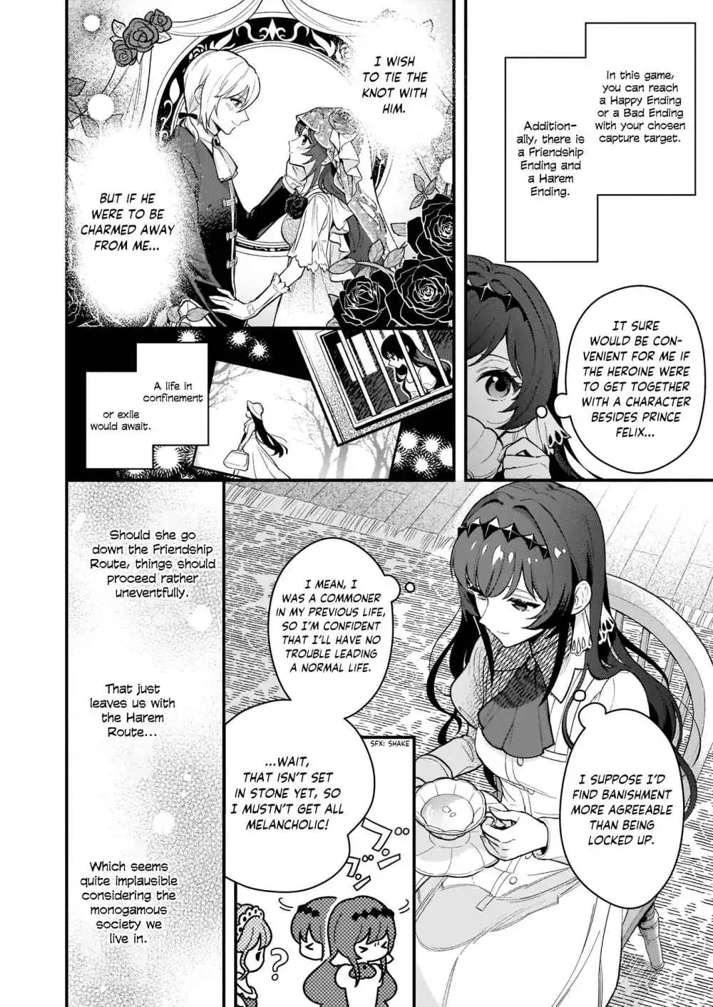 Akuyaku Reijou Route ga Nai Nante, Dare ga Itta no? Chapter 1.2 page 1