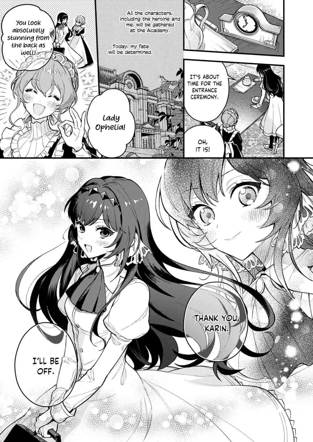 Akuyaku Reijou Route ga Nai Nante, Dare ga Itta no? Chapter 1.2 page 4