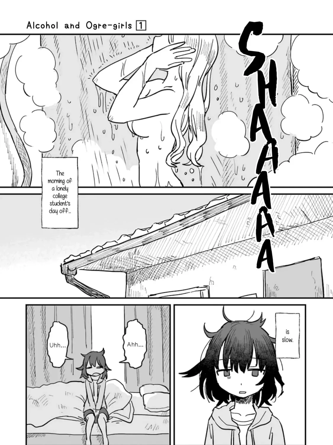 Alcohol and Ogre-girls Chapter 4 page 1