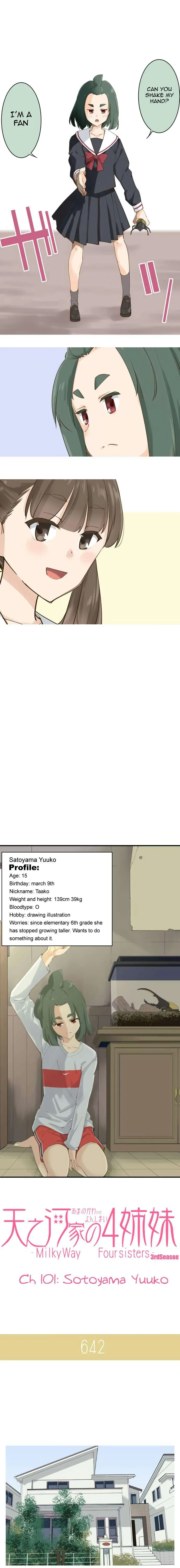 Amanogawa Ke No Yon Shimai Chapter 101 page 1