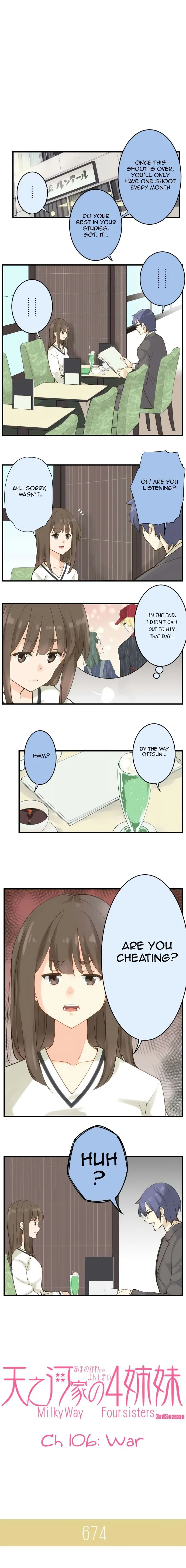 Amanogawa Ke No Yon Shimai Chapter 106 page 1
