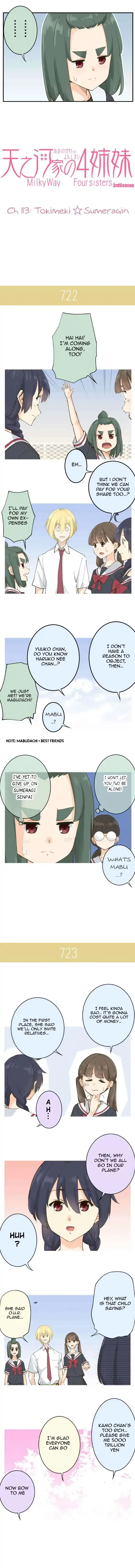 Amanogawa Ke No Yon Shimai Chapter 113 page 2