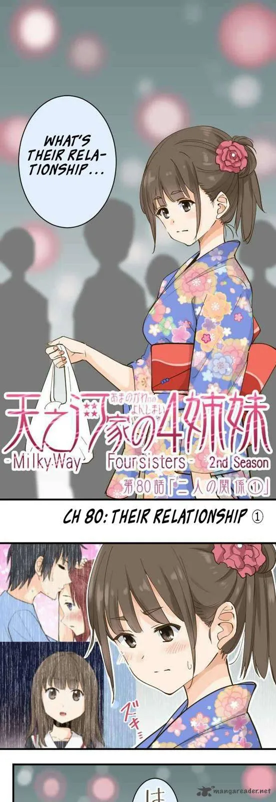 Amanogawa Ke No Yon Shimai Chapter 80 page 1