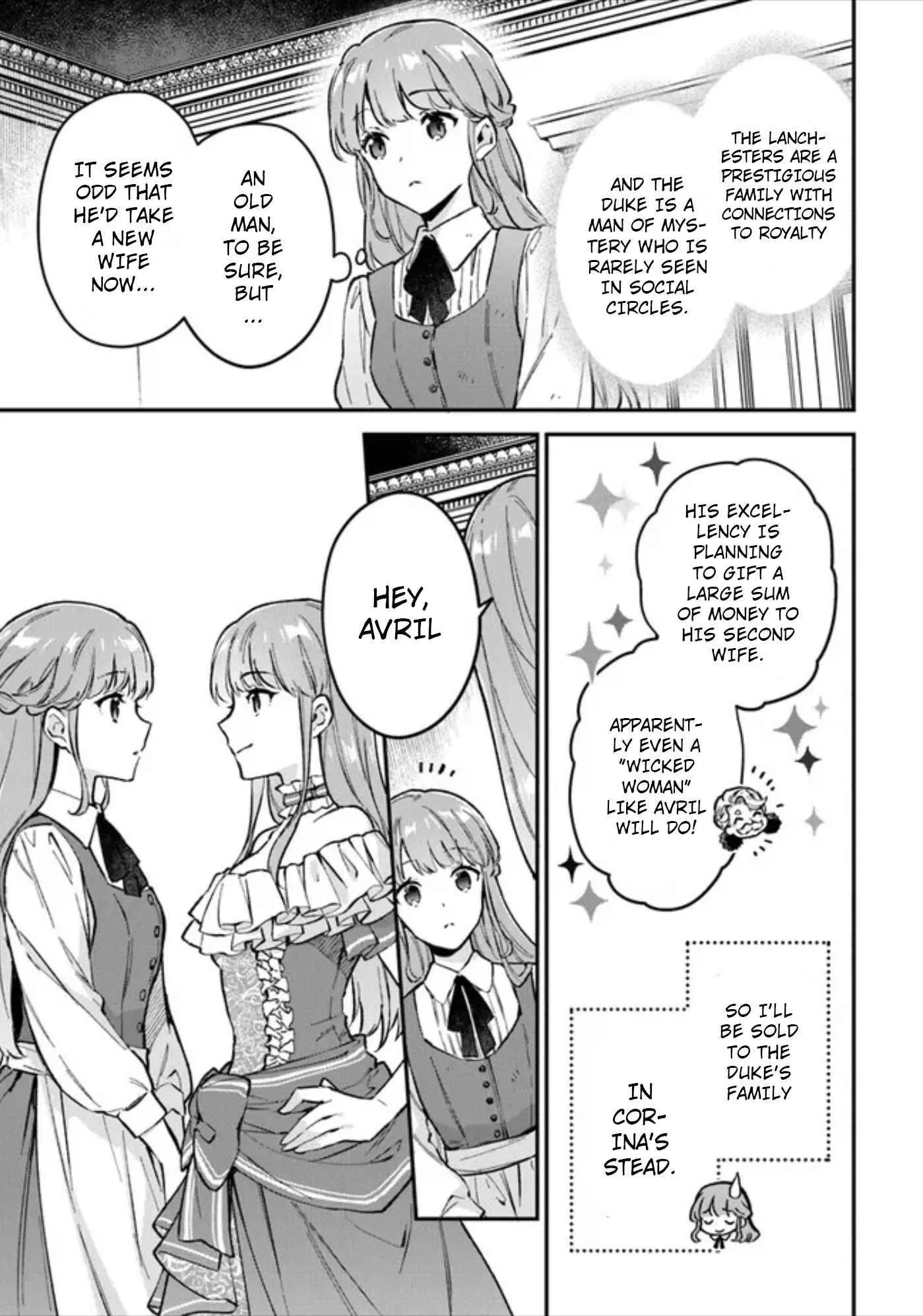An Incompetent Woman Wants to Be a Villainess ~The Young Lady Who Married as a Substitute for Her Stepsister Didn't Notice the Duke's Doting~ Chapter 1 page 10