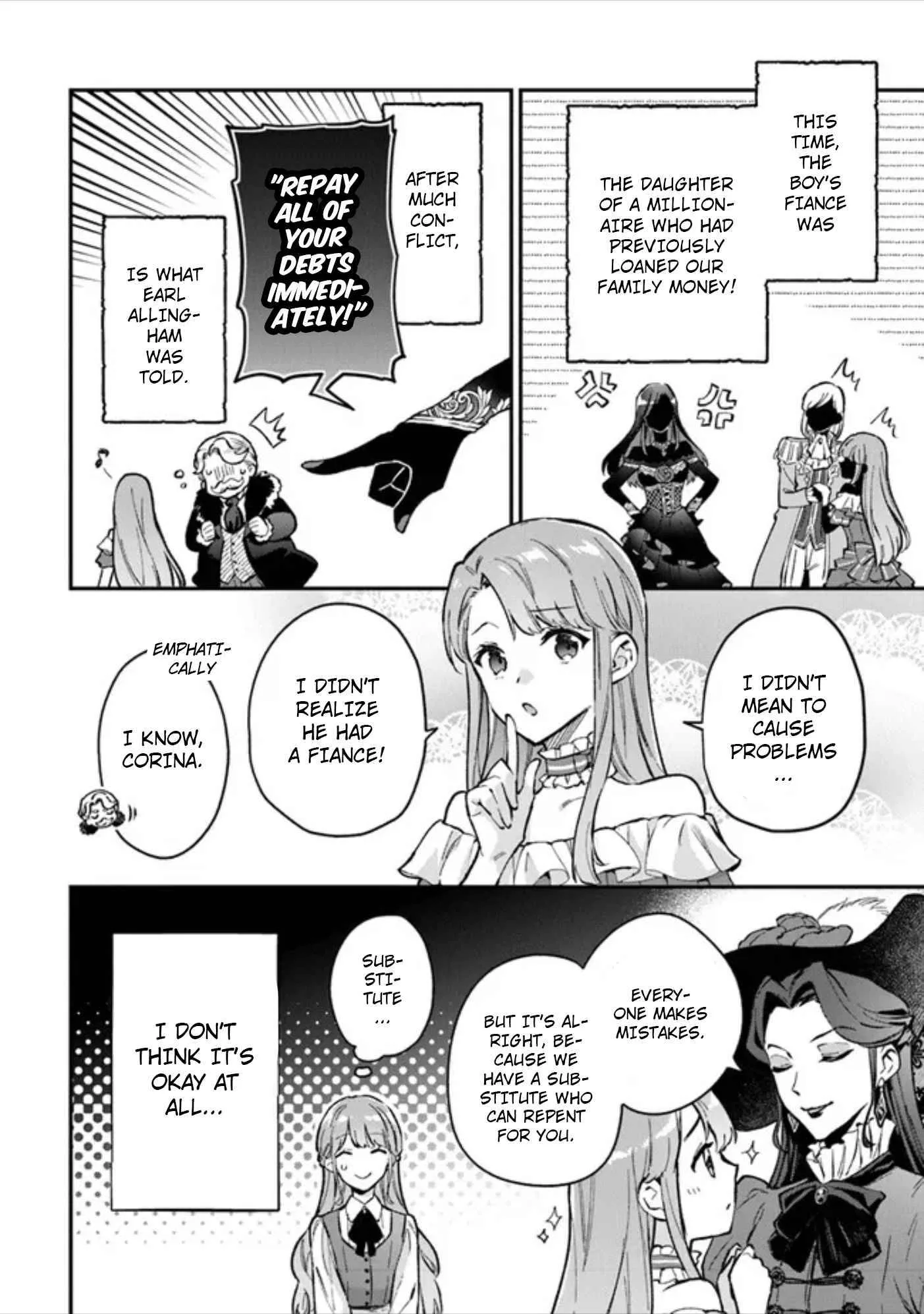 An Incompetent Woman Wants to Be a Villainess ~The Young Lady Who Married as a Substitute for Her Stepsister Didn't Notice the Duke's Doting~ Chapter 1 page 7