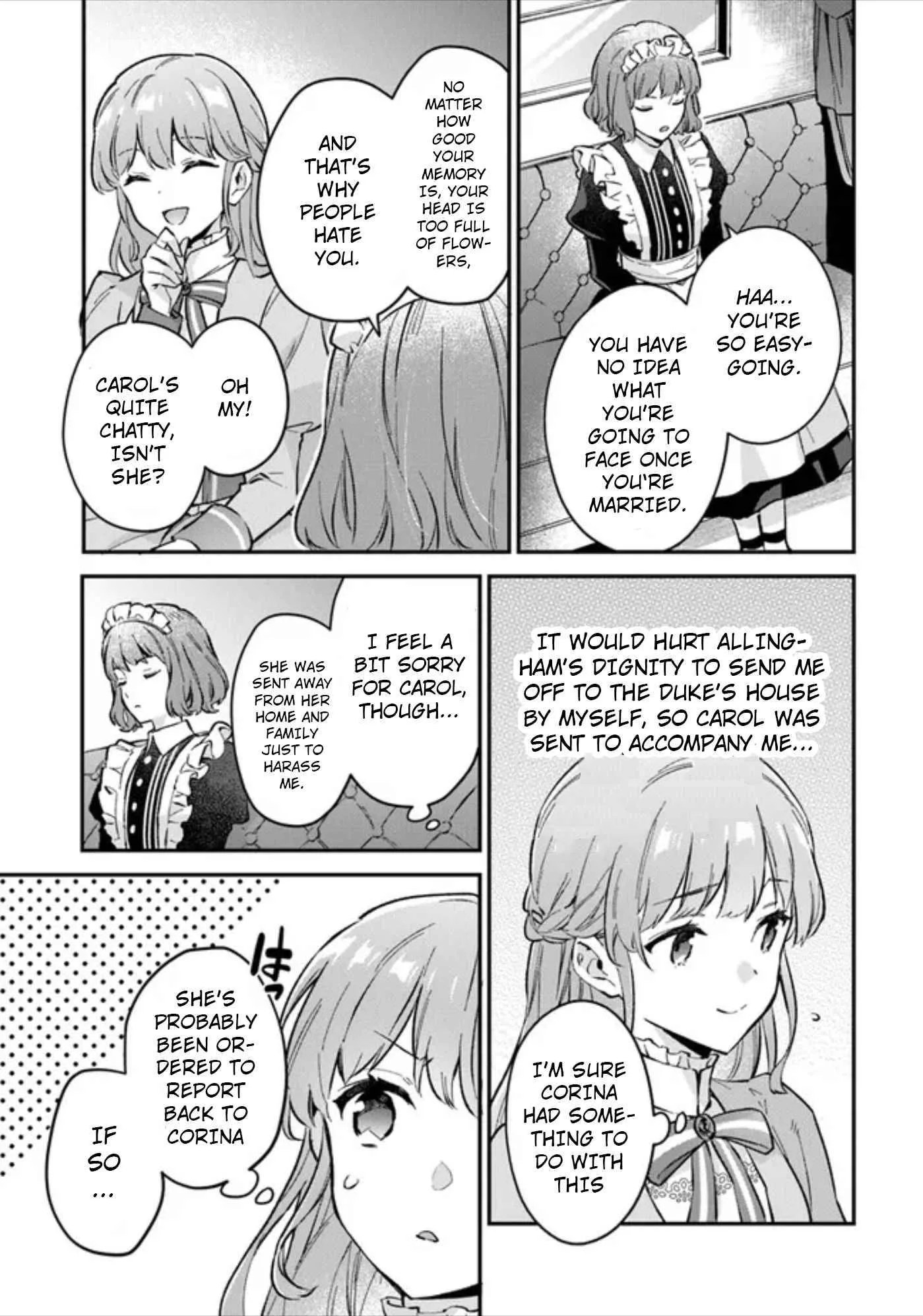 An Incompetent Woman Wants to Be a Villainess ~The Young Lady Who Married as a Substitute for Her Stepsister Didn't Notice the Duke's Doting~ Chapter 1 page 26