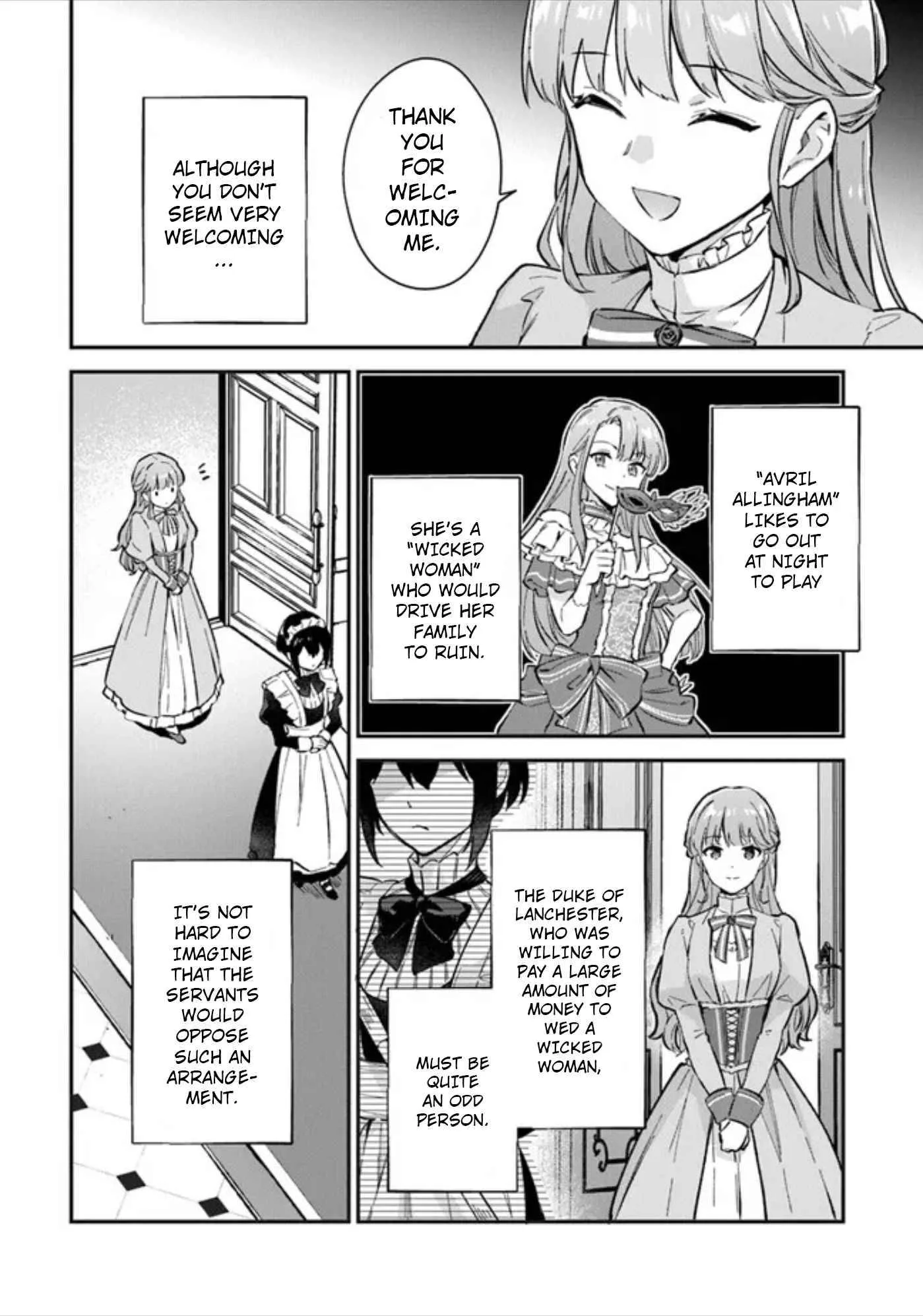 An Incompetent Woman Wants to Be a Villainess ~The Young Lady Who Married as a Substitute for Her Stepsister Didn't Notice the Duke's Doting~ Chapter 1 page 29