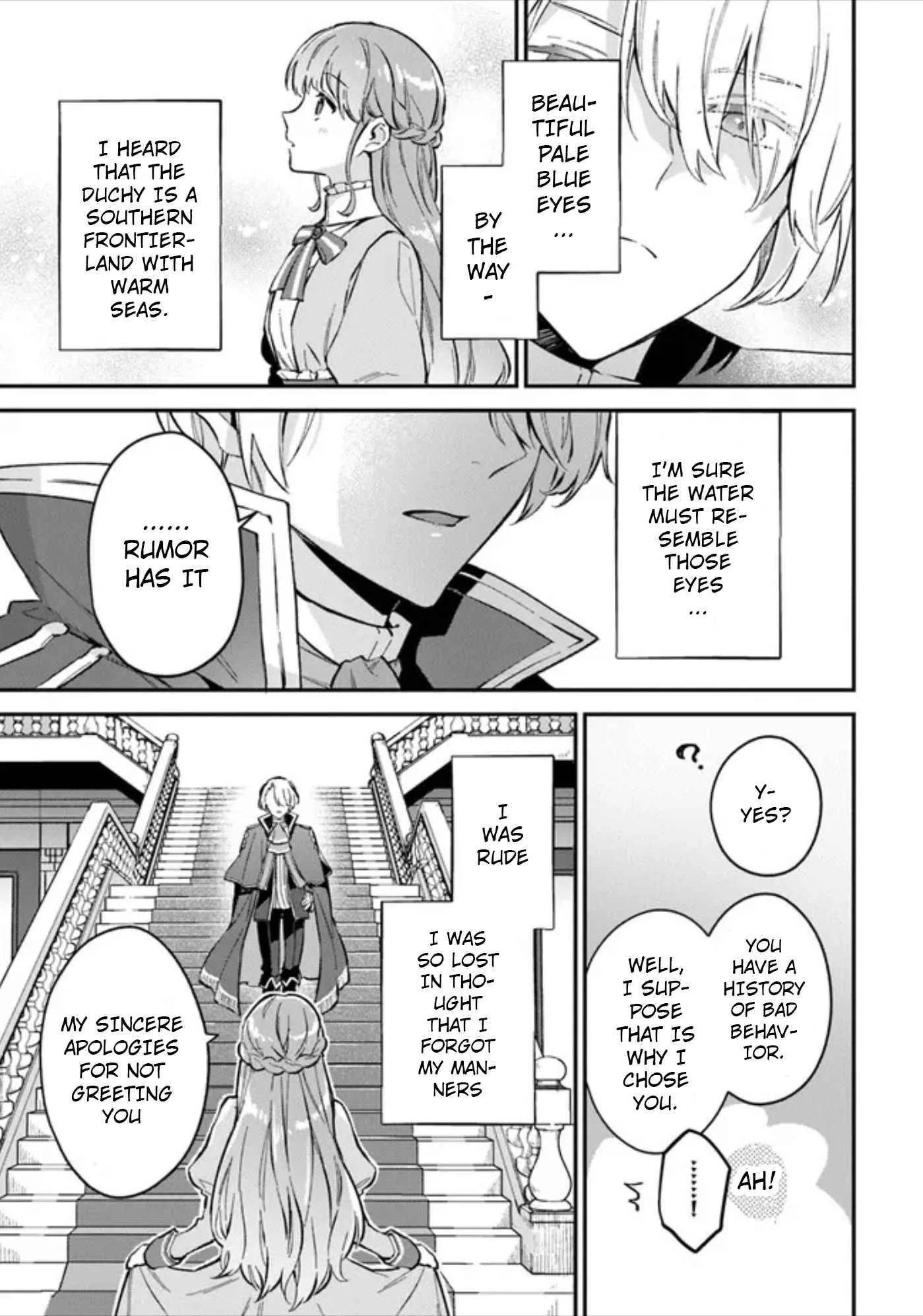 An Incompetent Woman Wants to Be a Villainess ~The Young Lady Who Married as a Substitute for Her Stepsister Didn't Notice the Duke's Doting~ Chapter 1 page 32